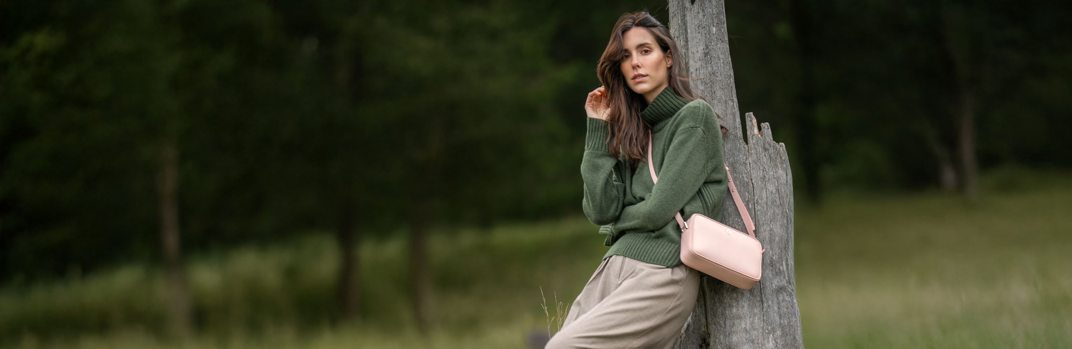 RFID blocking luxury handbag front view