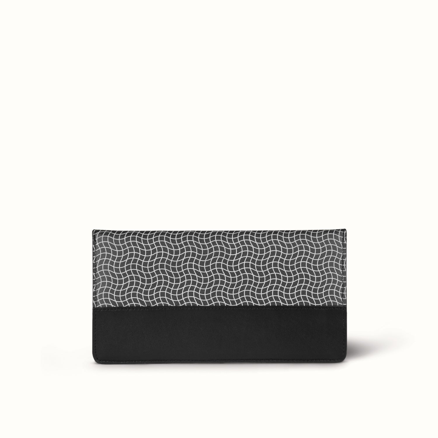 Luxury business bag on desk setup #color_Jet Black