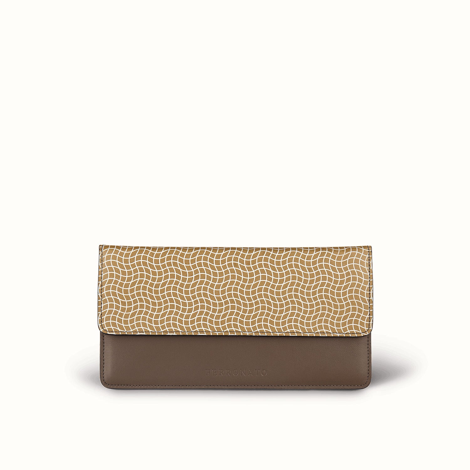 Swiss men’s leather briefcase Ferronato #color_Brown