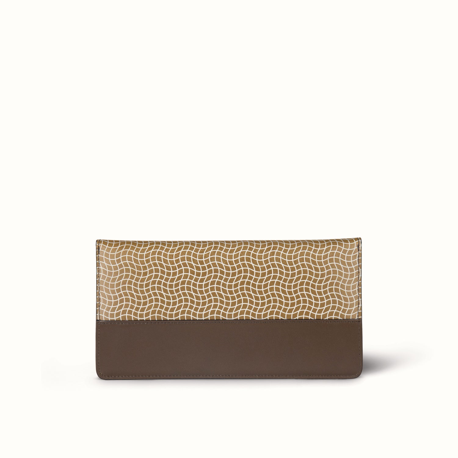 Luxury business bag on desk setup #color_Brown