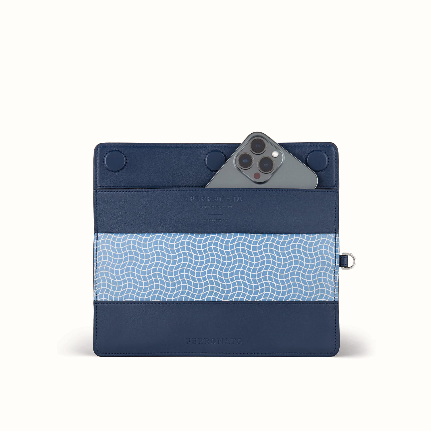 Luxury Ferronato women’s accessories set #color_Blue Sapphire