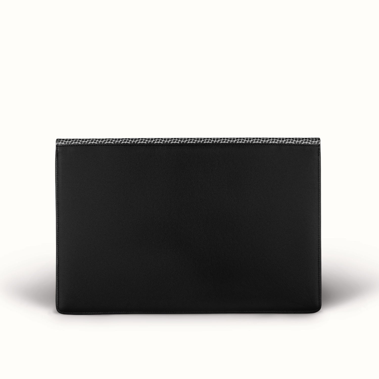 Luxury business bag on desk setup #color_Onyx black