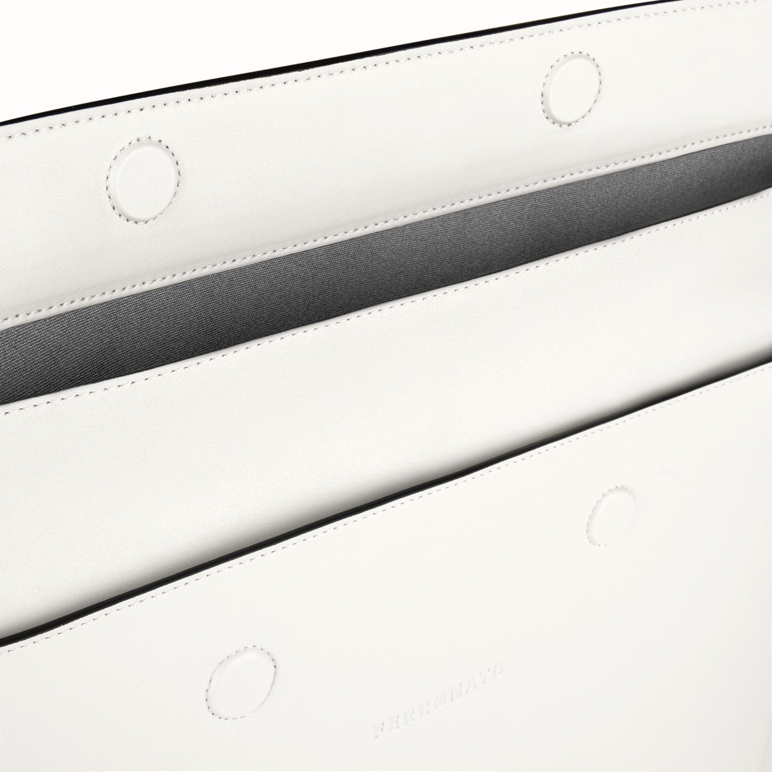 RFID wallet for men flatlay #color_Pearl White