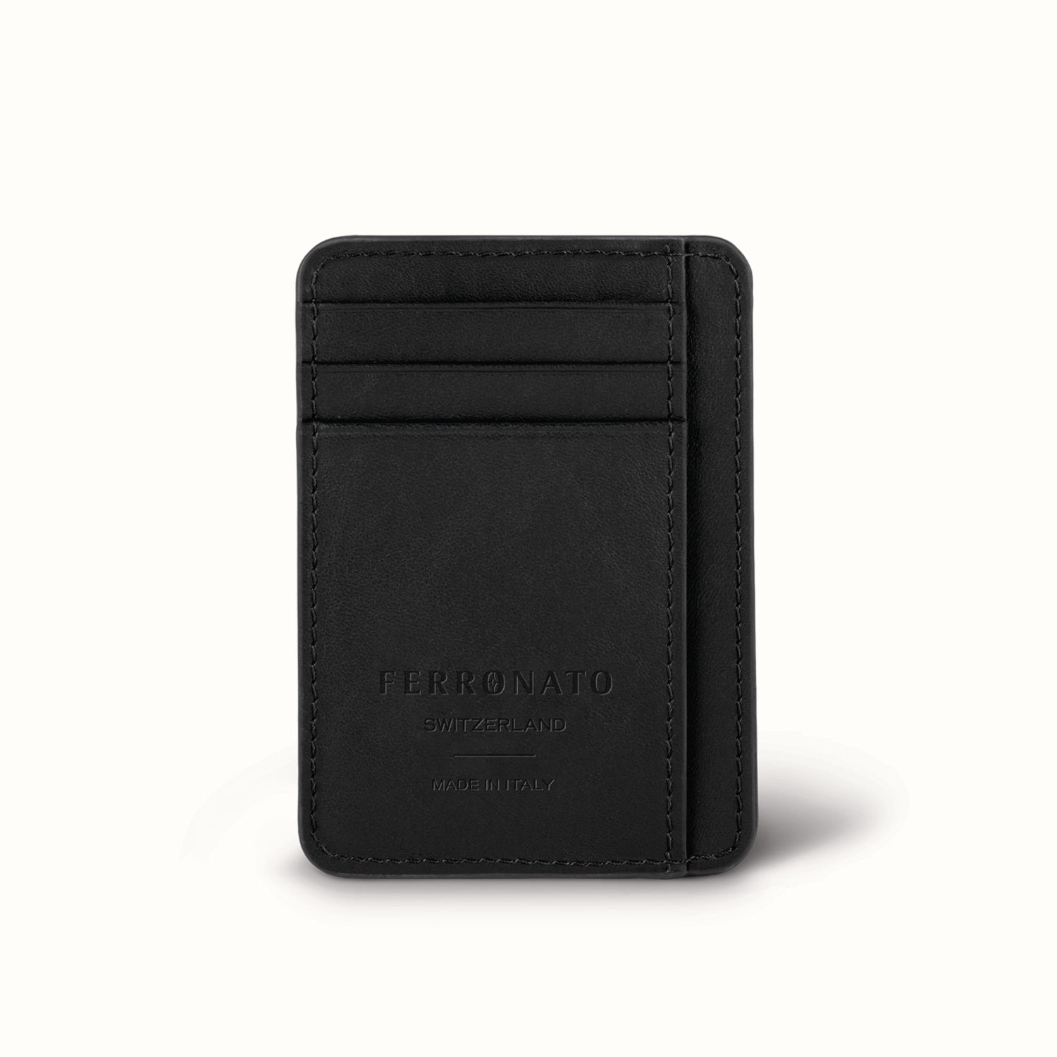 Luxury Ferronato women’s accessories set #color_Jet Black