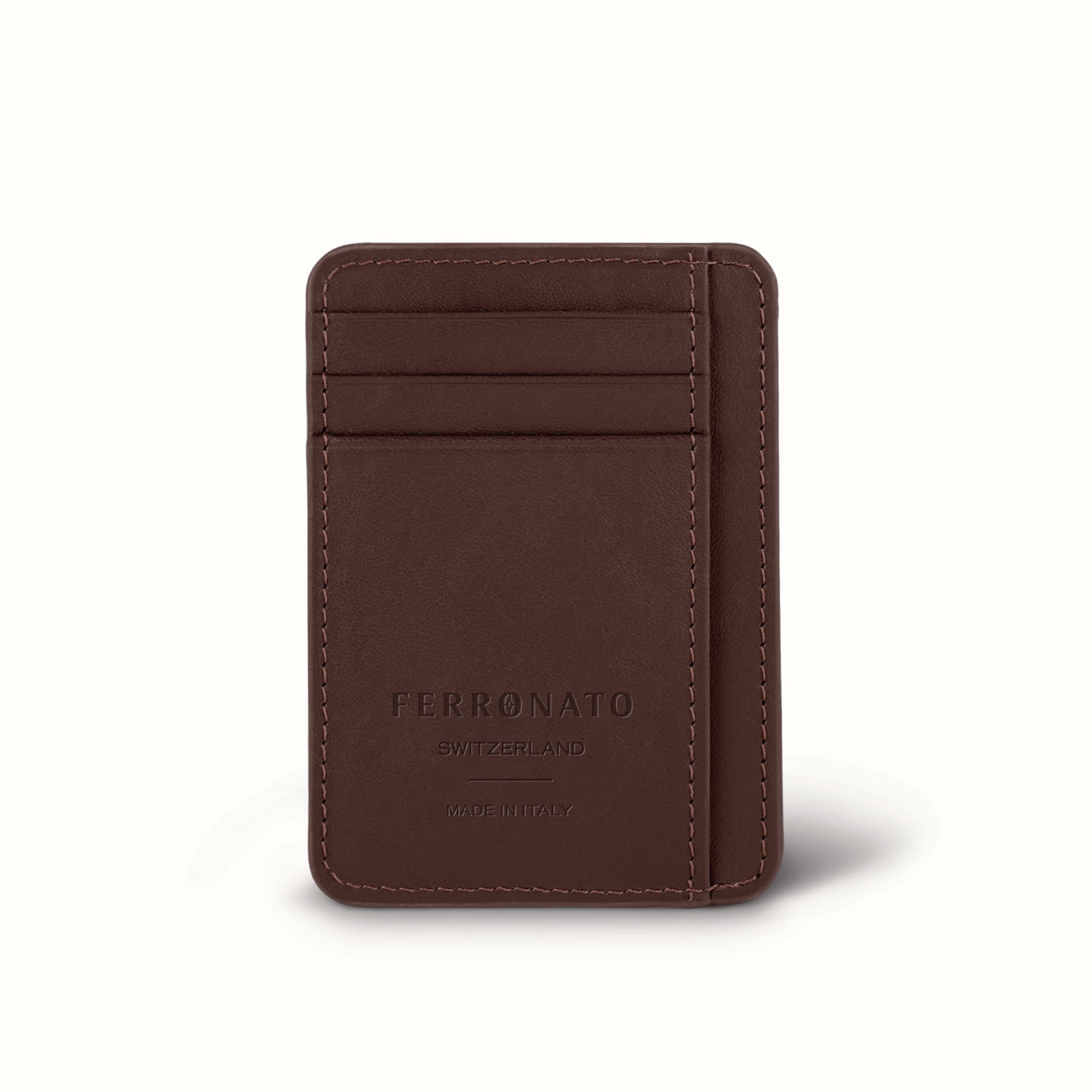 Sustainable leather purse close-up #color_Terra