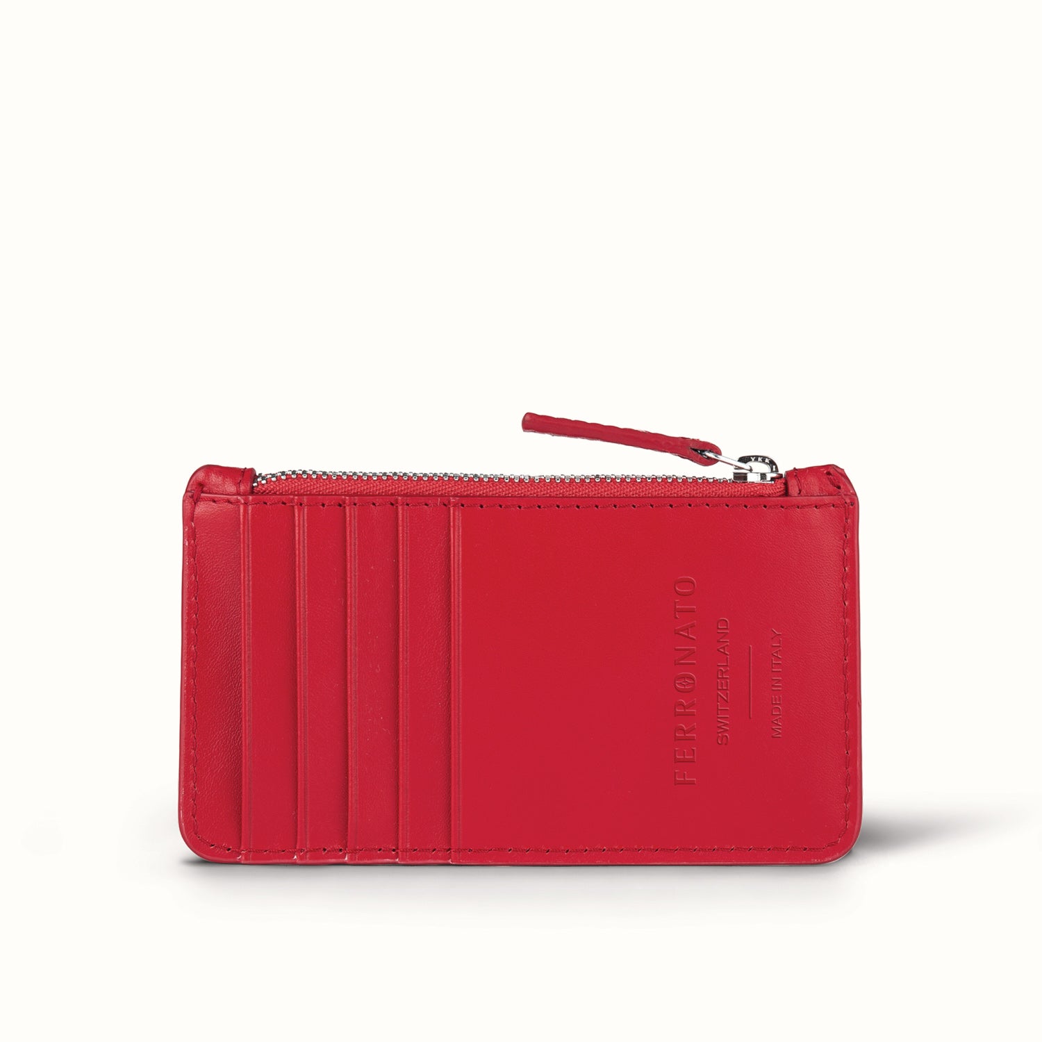 Swiss leather travel bag lifestyle image #color_Lava Red