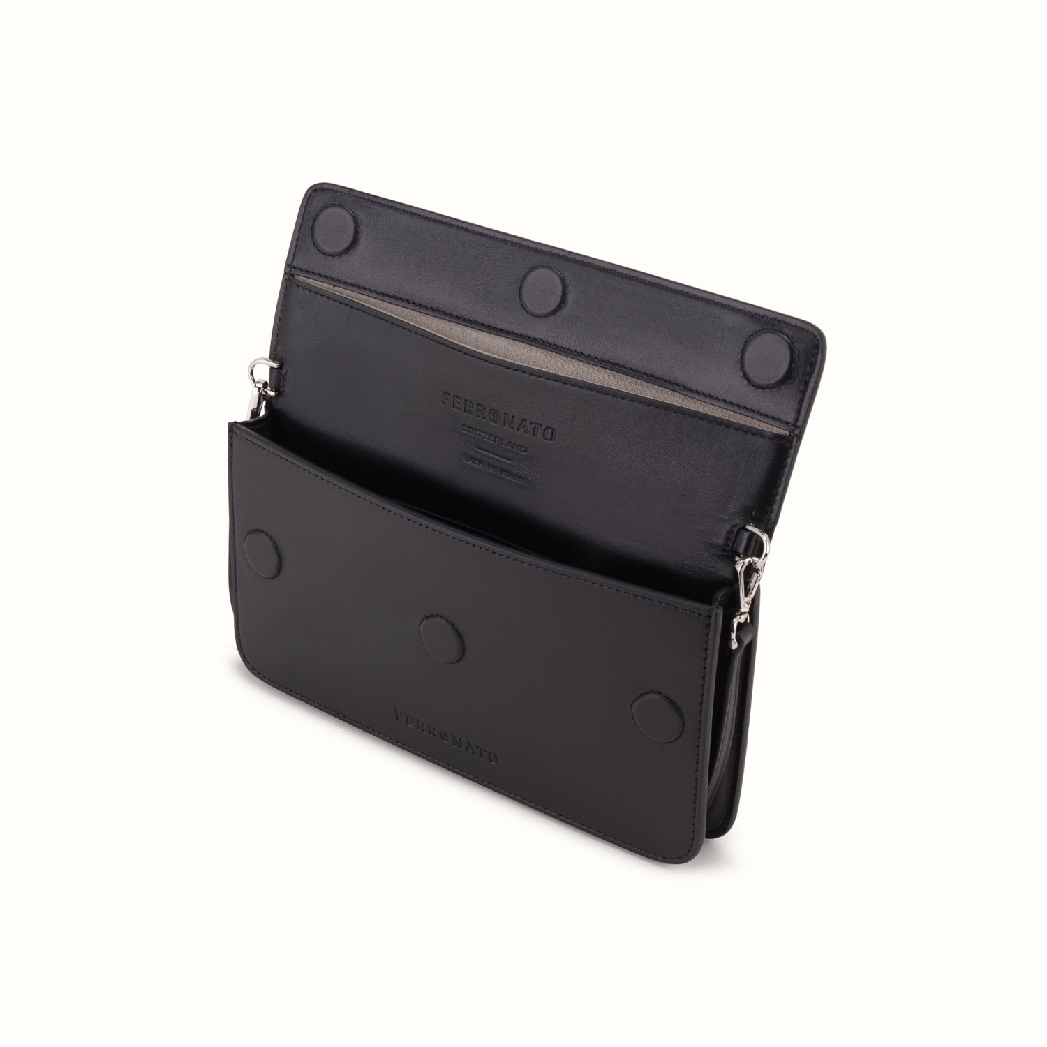 Privacy-protected business bag close-up #color_Onyx Black