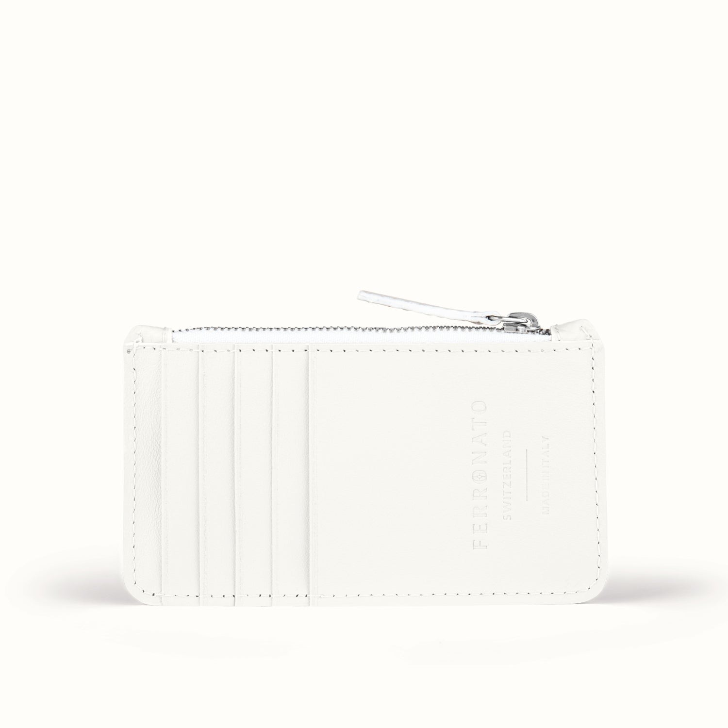 Swiss men’s leather briefcase Ferronato #color_Pearl White