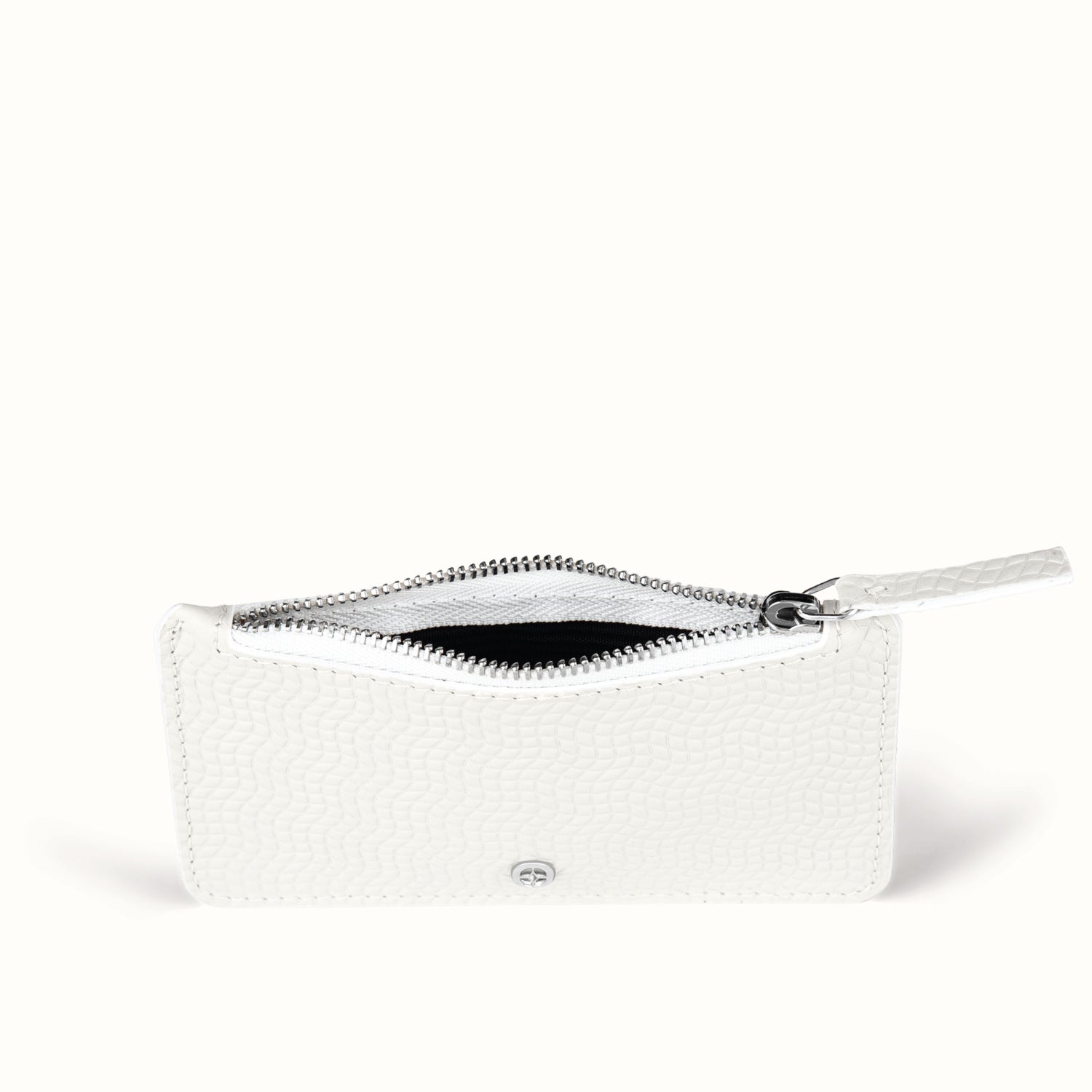 RFID wallet for men flatlay #color_Pearl White