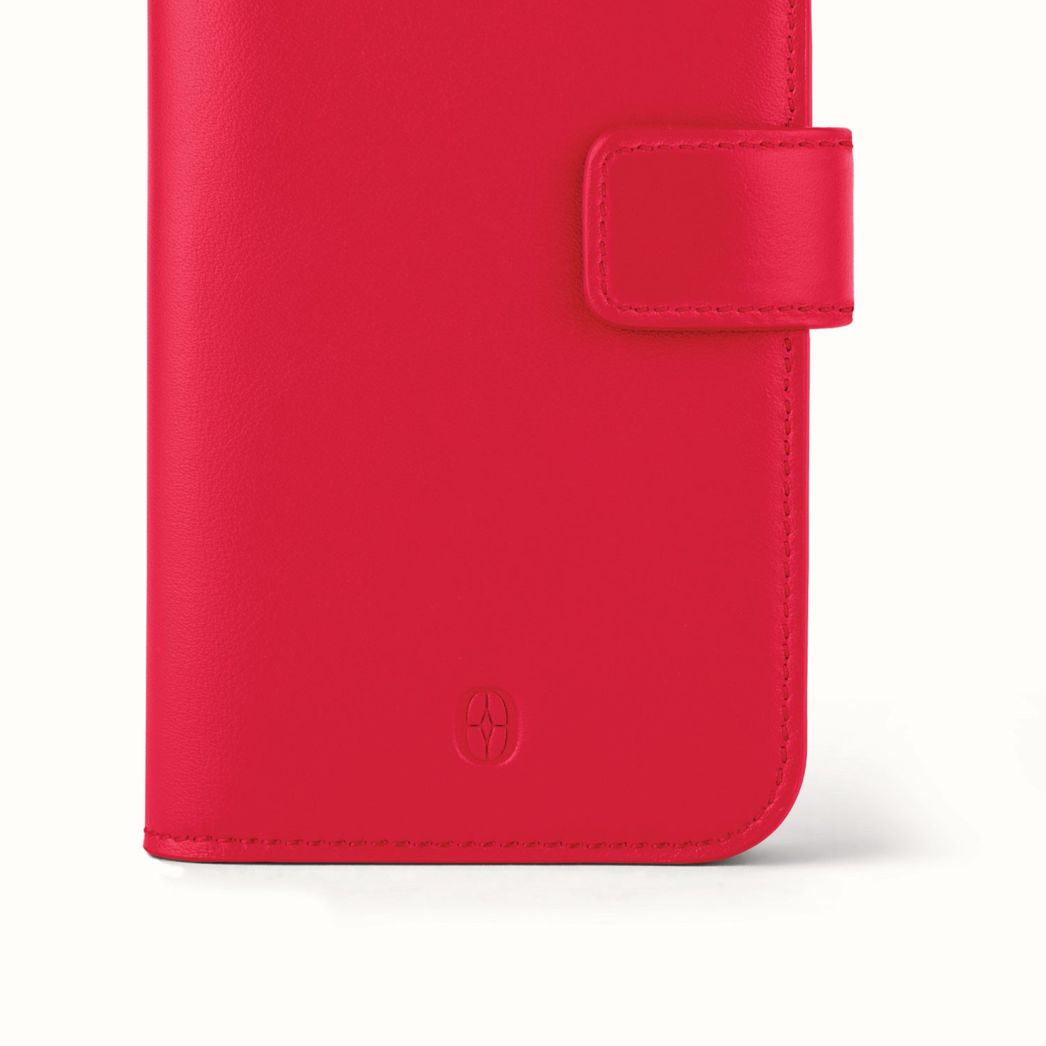 Swiss leather travel bag lifestyle image #color_Lava Red