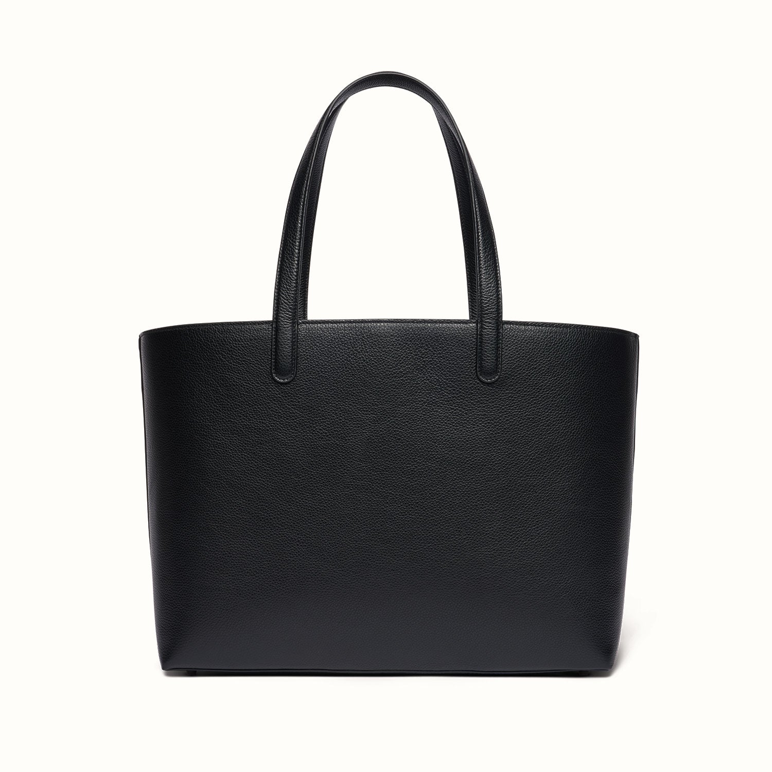 Ferronato Aria Tote Bag back view on white background #color_jet black