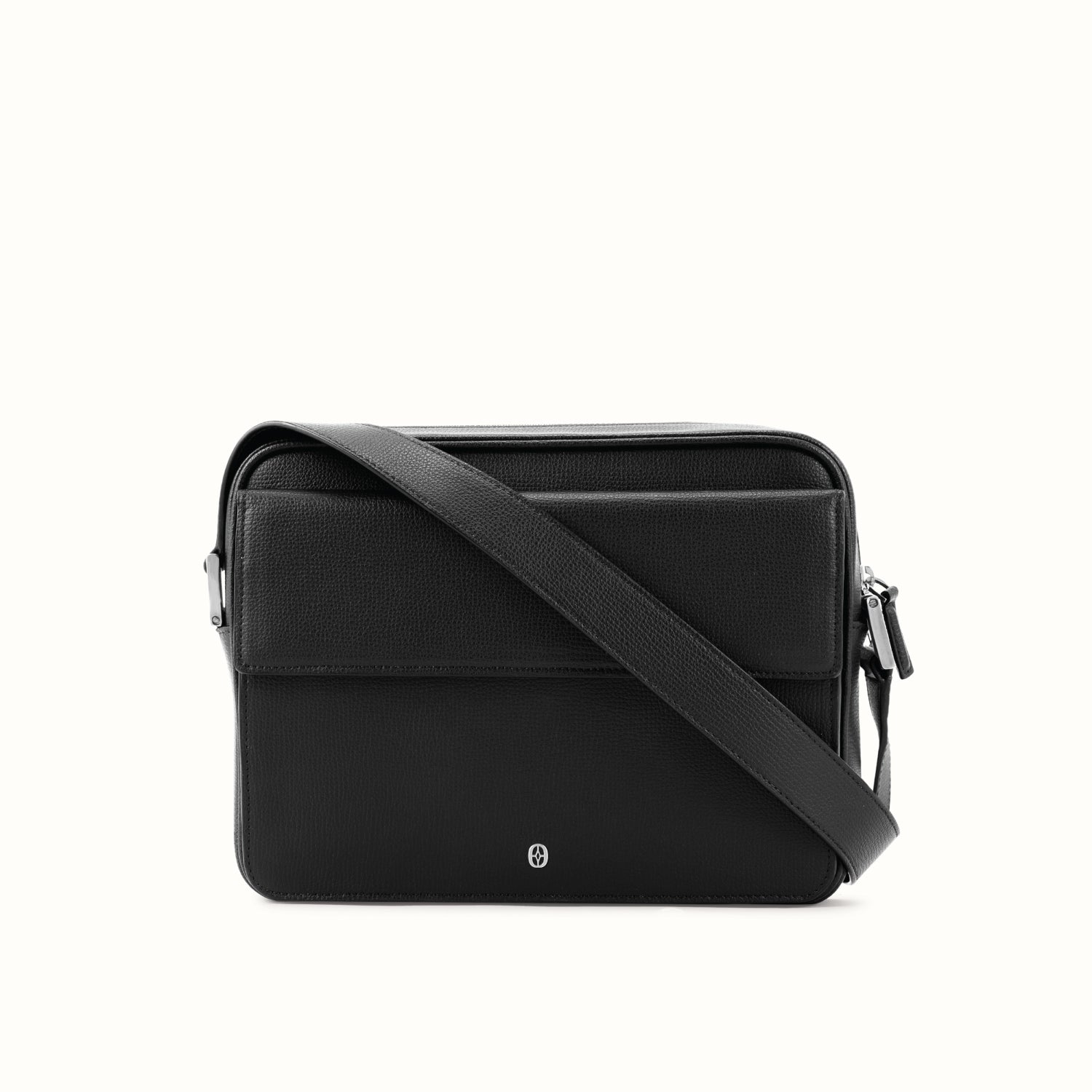 Ferronato Calmo Crossbody Bag, front view #color_jet black