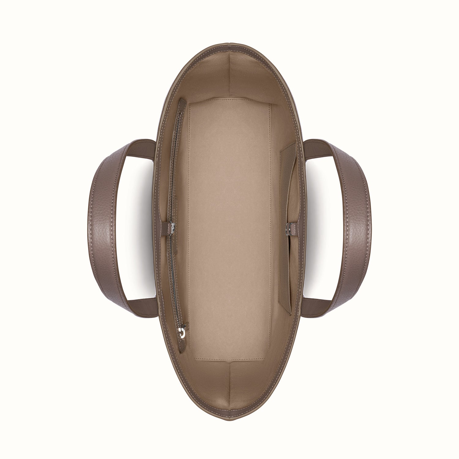 RFID blocking luxury handbag front view #color_Serene Taupe