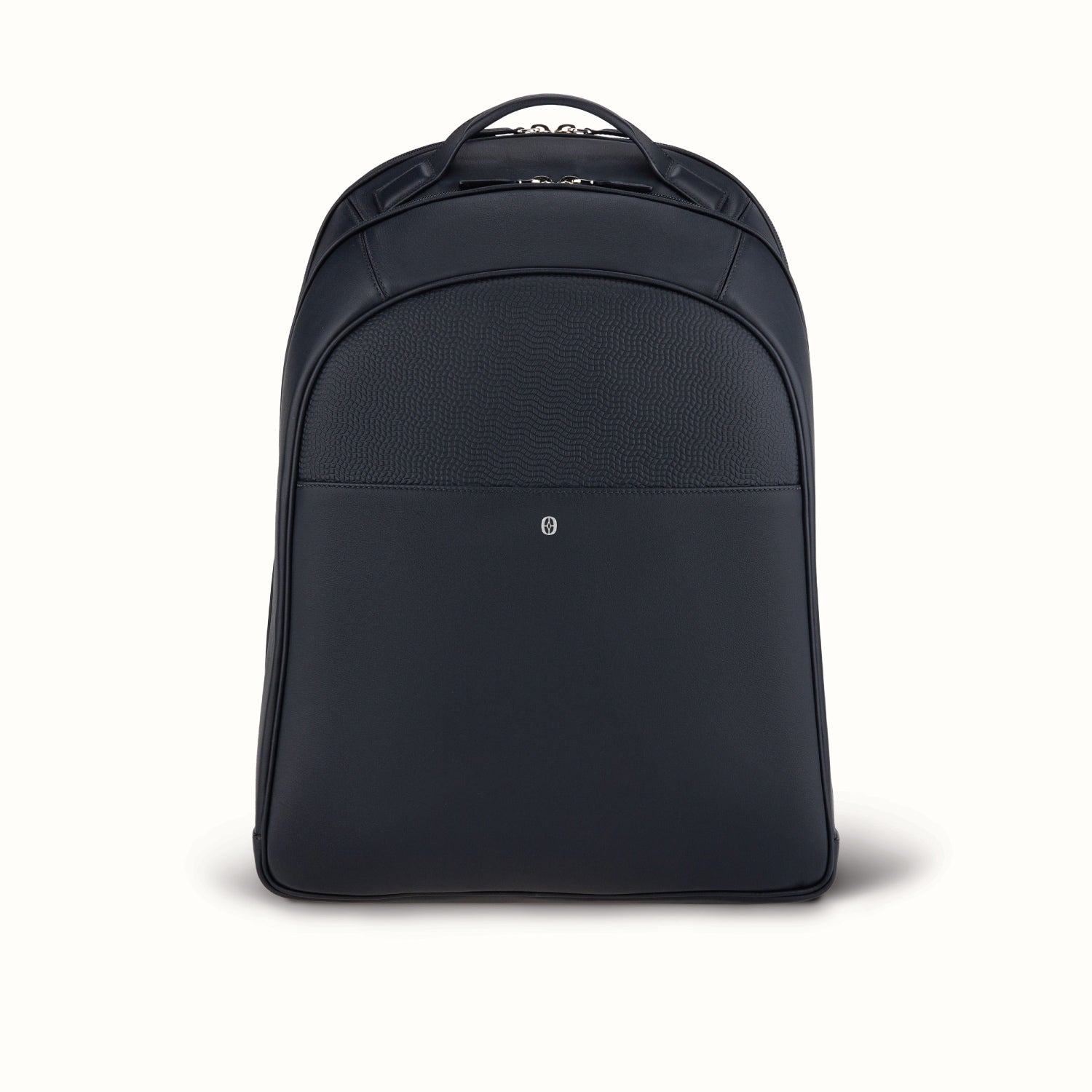 Swiss men’s leather briefcase Ferronato #color_Midnight Blue