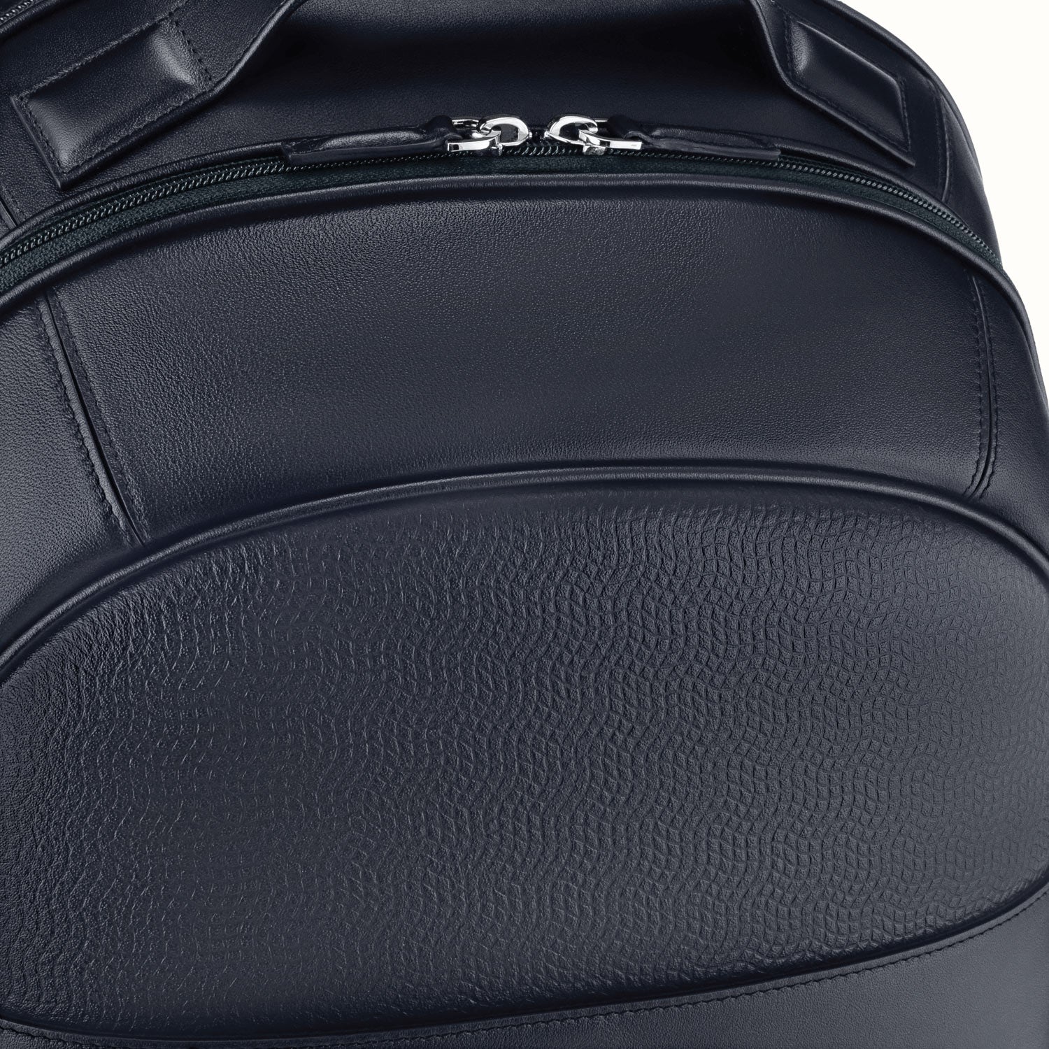 Swiss men’s leather briefcase Ferronato #color_Midnight Blue