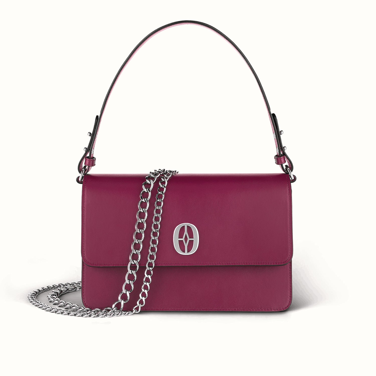 Ferronato Magia Bag front view on white background #color_ruby rose