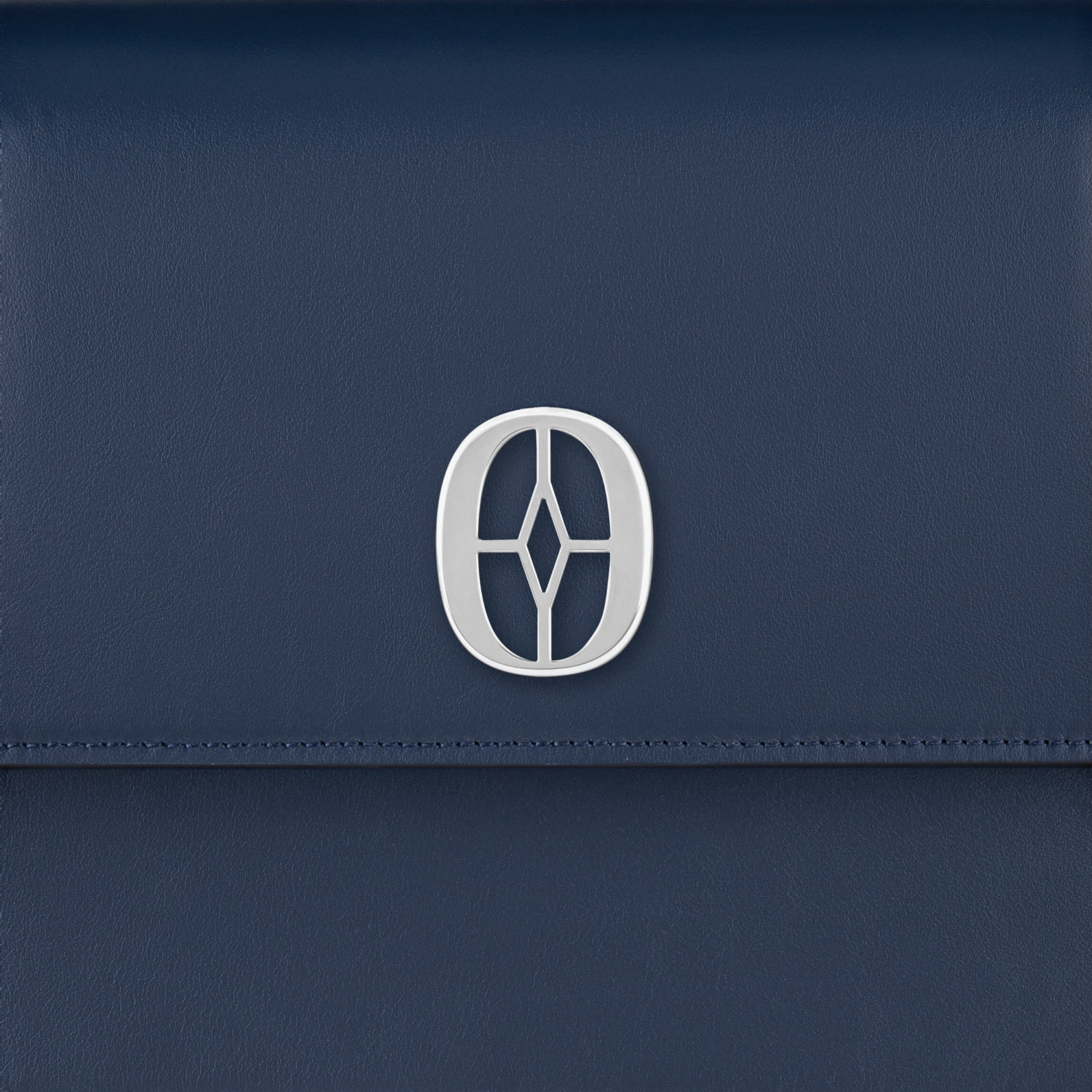 Ferronato women’s RFID tote on model #color_Blue Sapphire