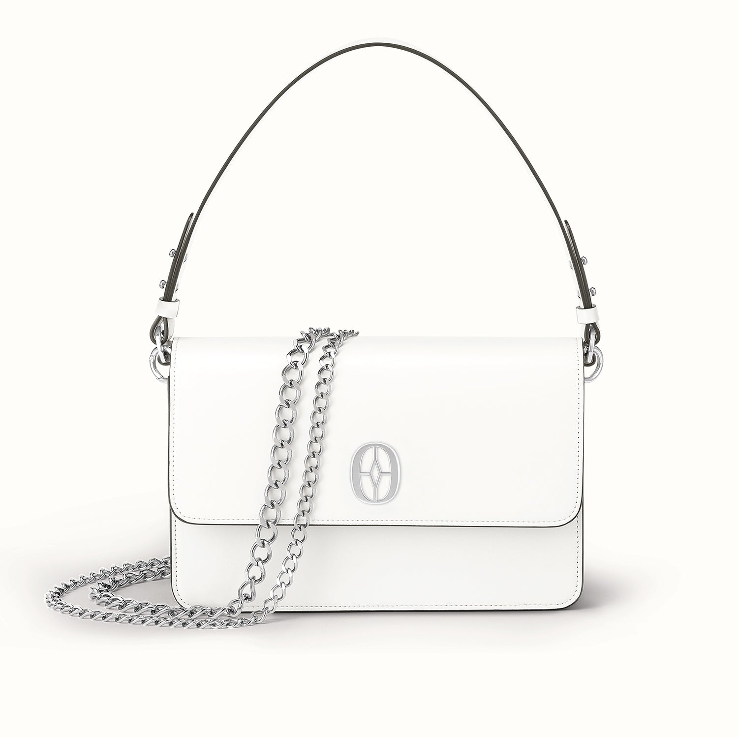 Luxury Ferronato women’s accessories set #color_Pearl White