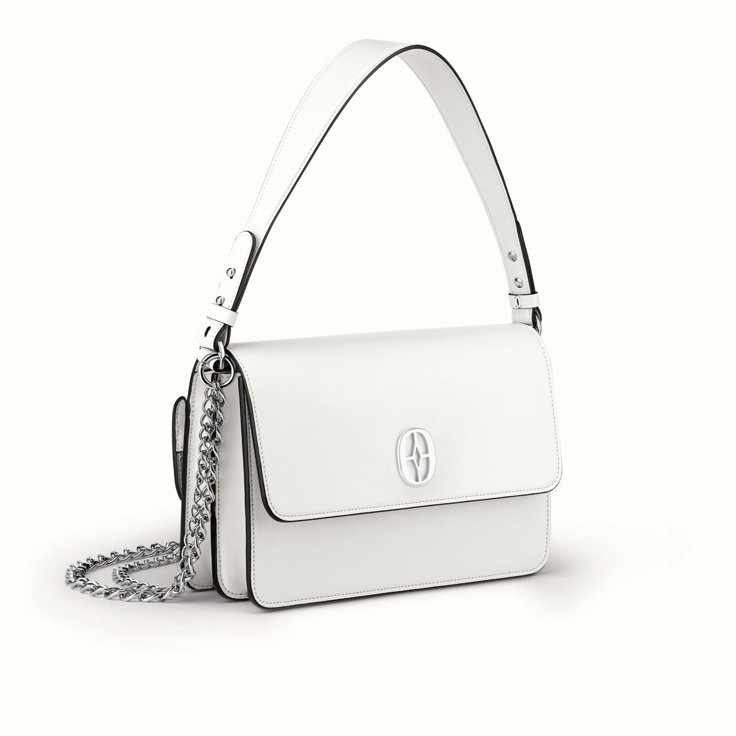 Luxury Ferronato women’s accessories set #color_Pearl White