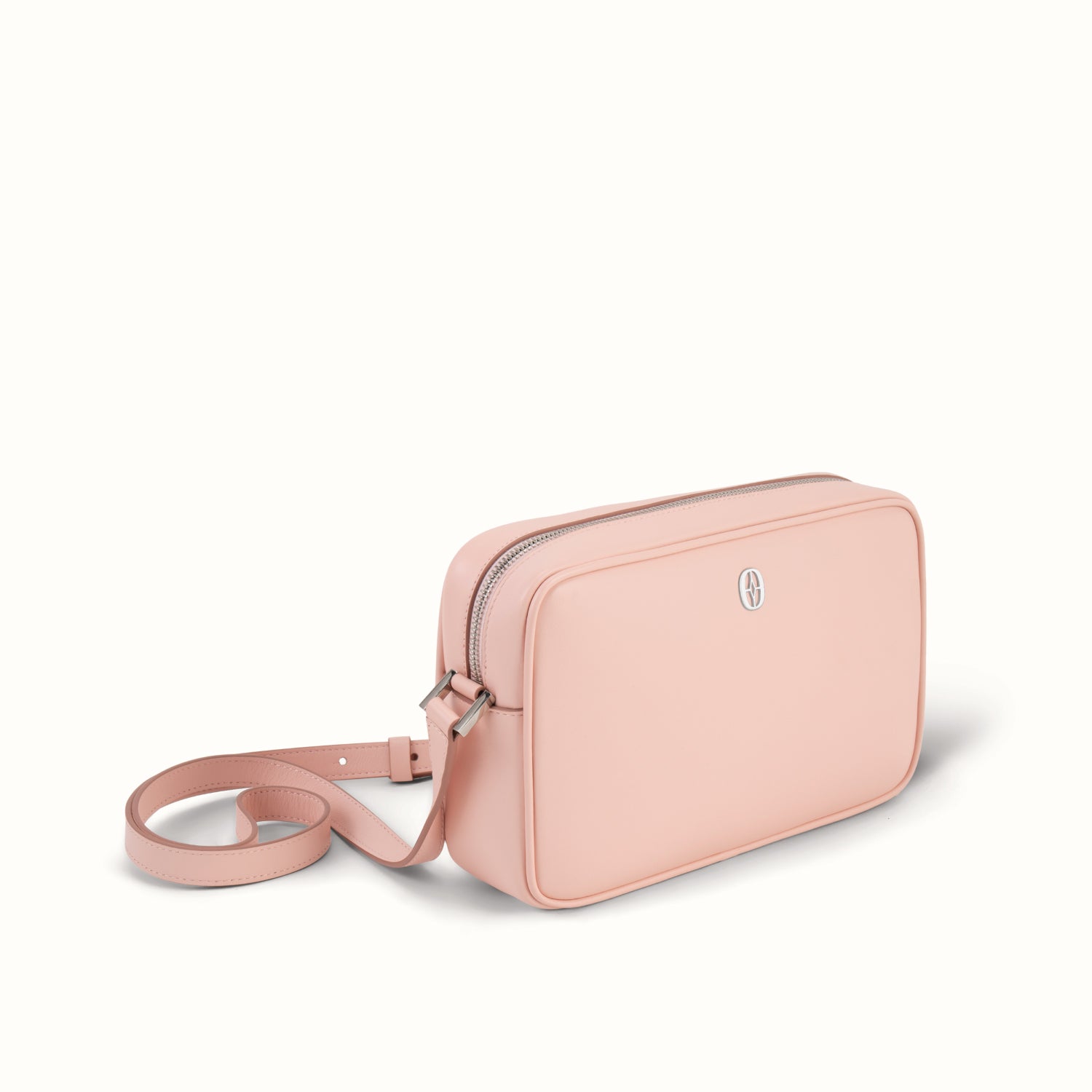 Sustainable leather purse close-up #color_Pure Rose