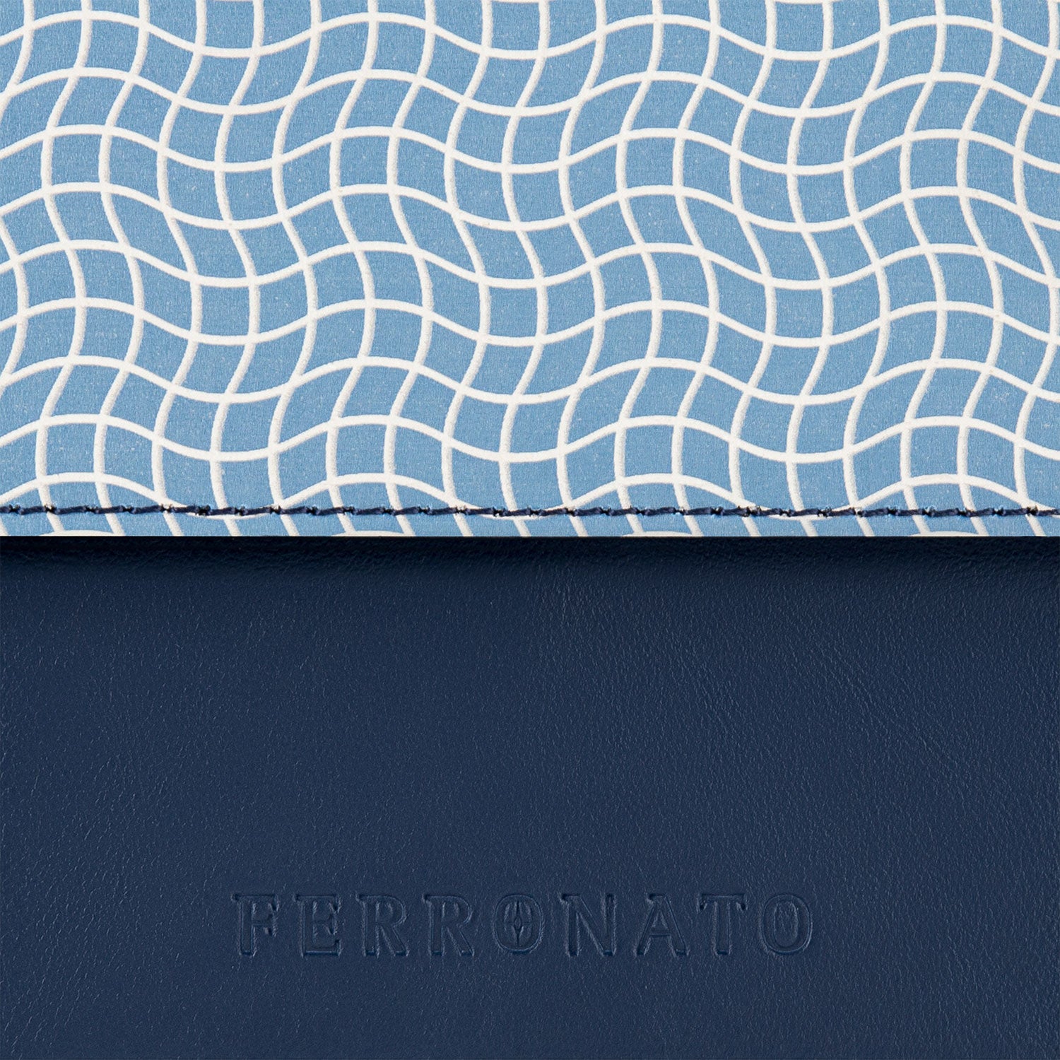 Luxury Ferronato women’s accessories set #color_Blue Sapphire