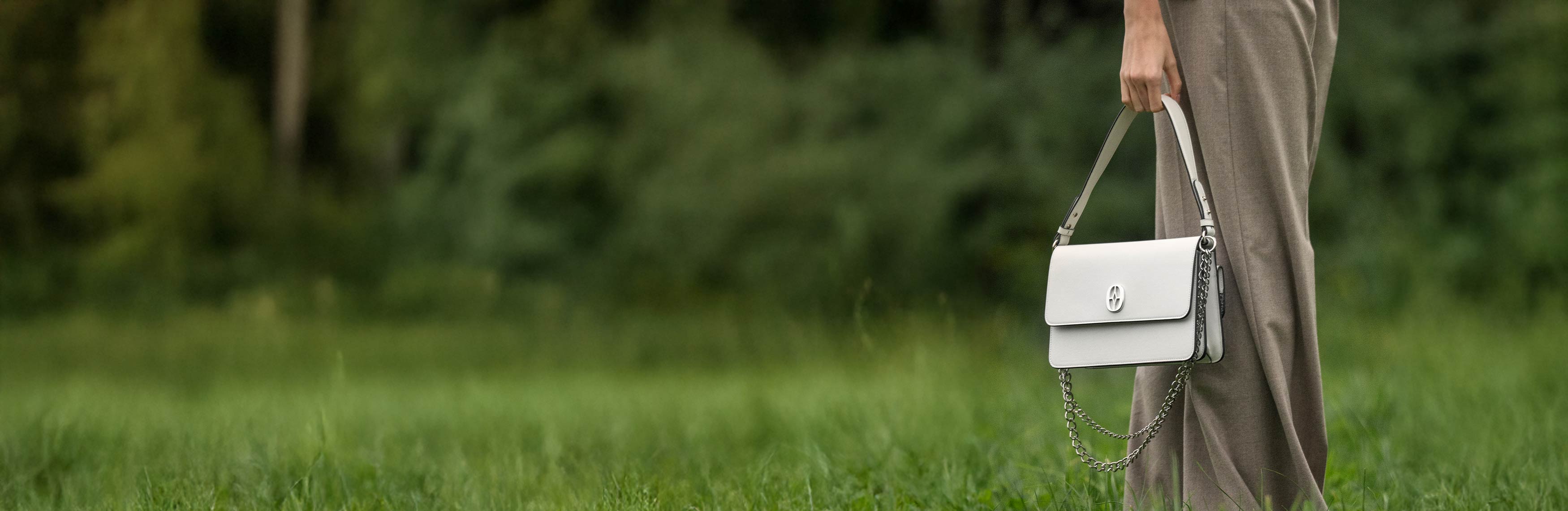 RFID blocking luxury handbag front view