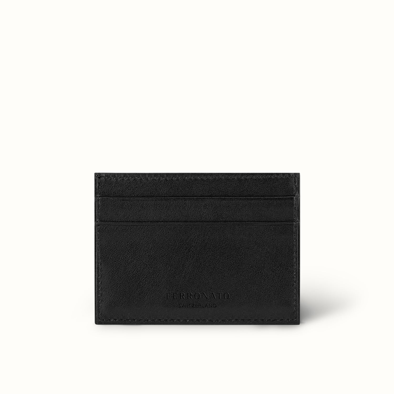 Luxury Swiss minicardholder for studio shot #color_jet black