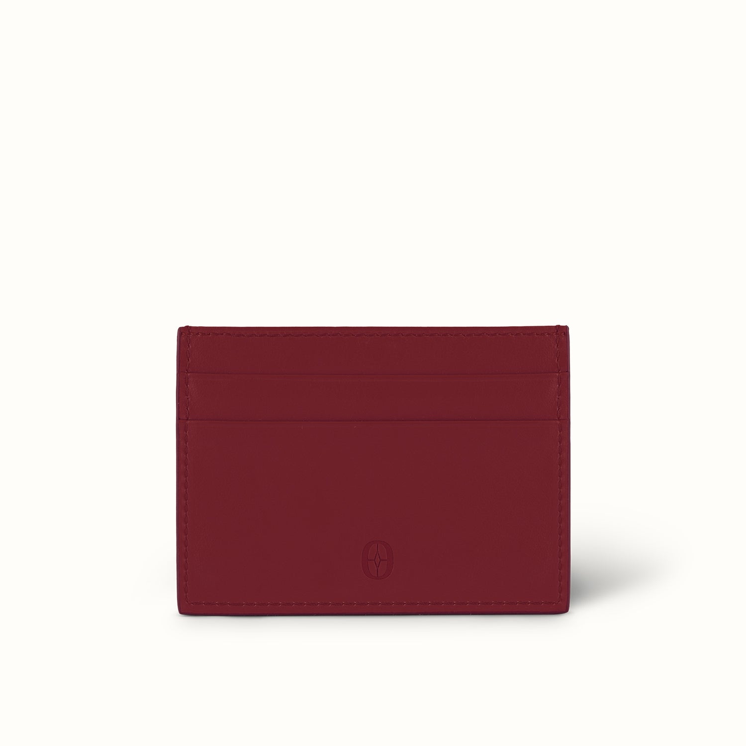 Swiss men’s leather mini CardHolder Ferronato #color_Velvet Red