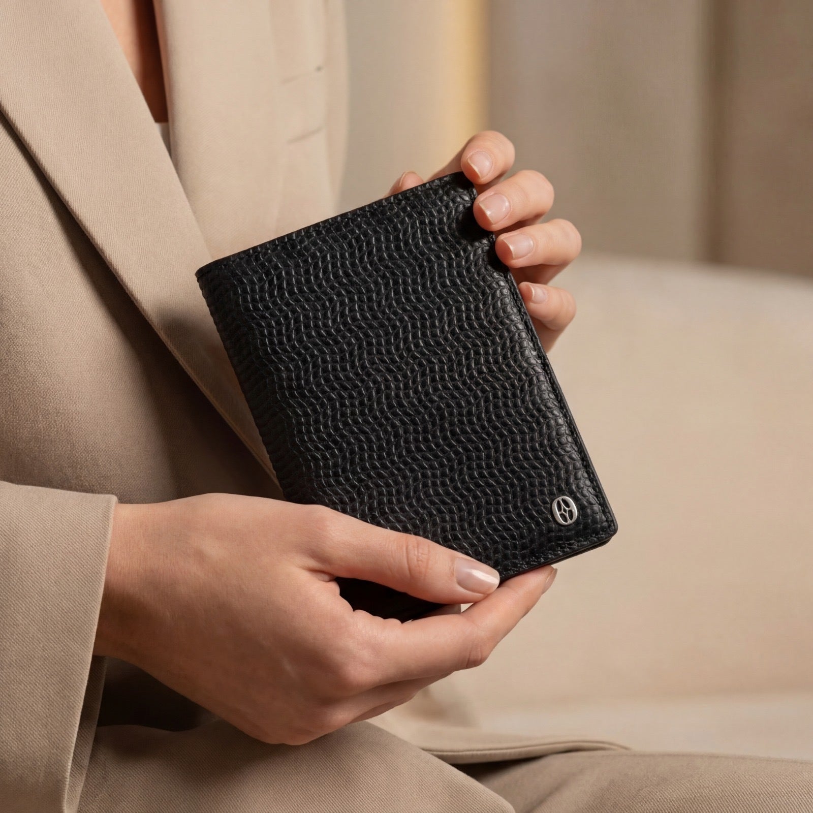 RFID wallet for women #color_Jet Black #women