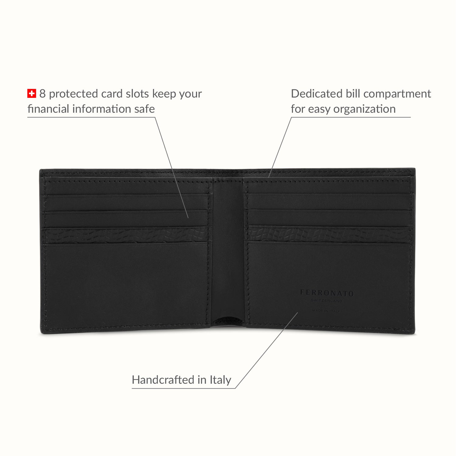 Swiss leather travel bag lifestyle image #color_Jet Black