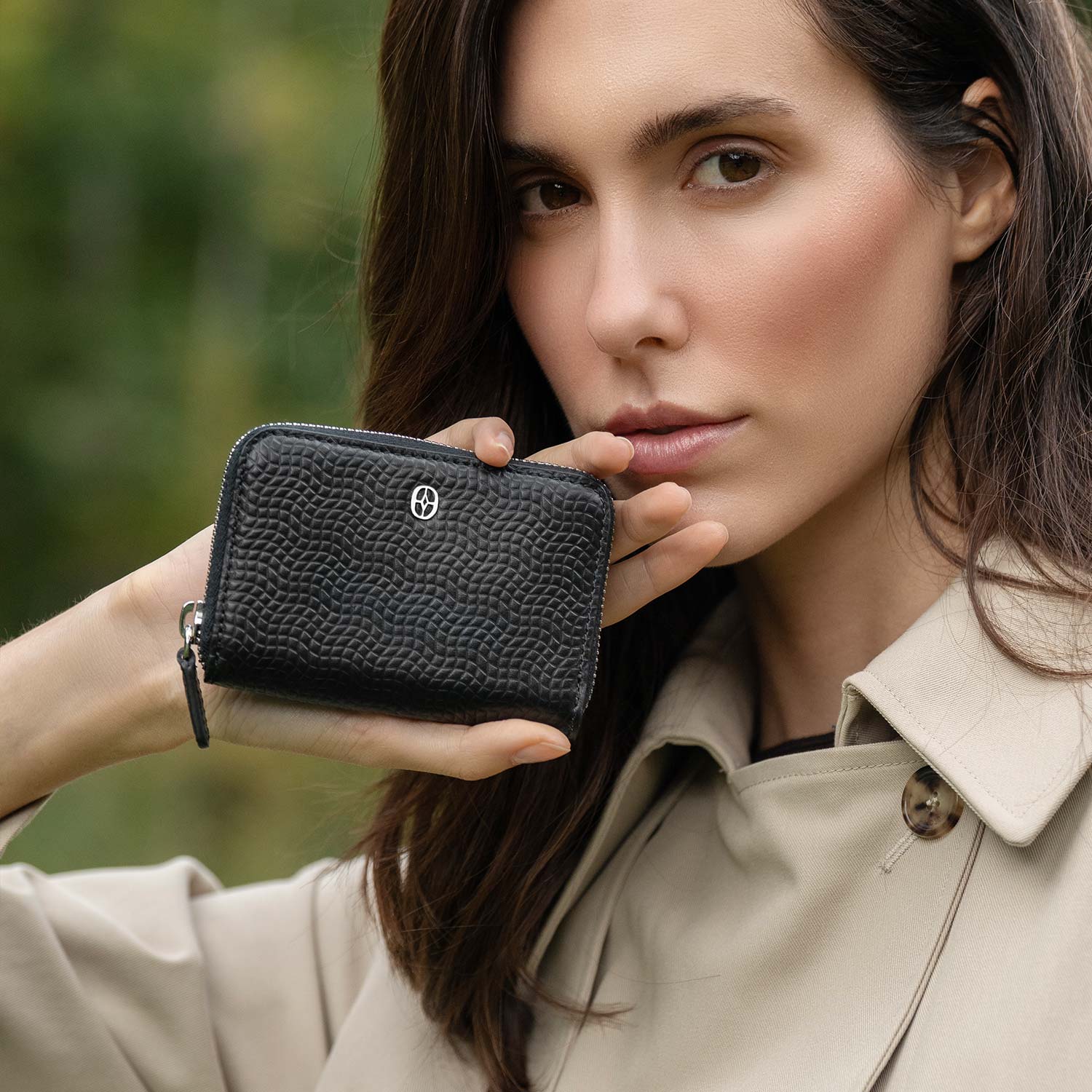 Luxury Ferronato women’s accessories set   #color_Jet Black