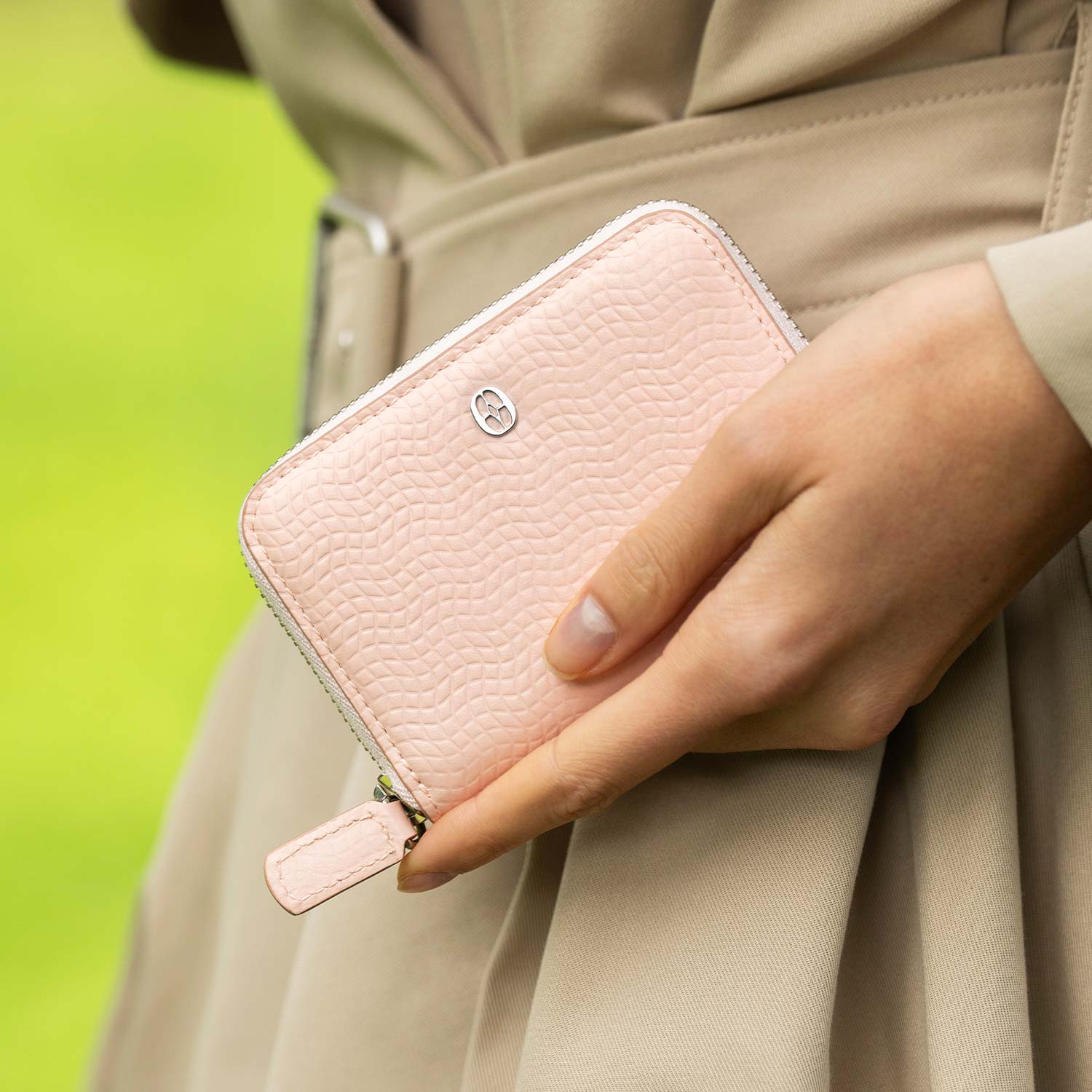 Luxury Swiss RFID wallet for women  #color_Pure Rose